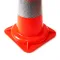 Oranžový plastový (PVC) dopravní reflexní kužel FL