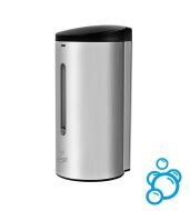 Stříbrný nerezový bezdotykový dávkovač mýdla (pěna) Donner ROUND - objem 700 ml