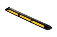 Černo-žlutý gumový parkovací doraz - 100 x 13 x 4,5 cm