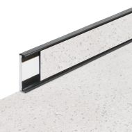 PVC vinylová soklová podlahová lišta Fortelock Business Sauda gold rush G001 graphite - 20