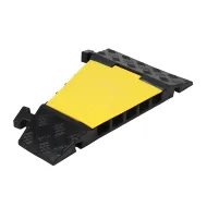 Černo-žlutý gumový rohový kabelový most (5x35x32) FLOMA CPR21 - 30 x 50 x 5 cm