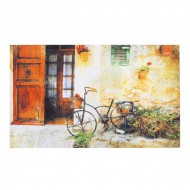 Vnitřní čistící vstupní rohož FLOMA Gallery Bicycle - délka 45 cm, šířka 75 cm a výška 0,6 - zvětšit obrázek