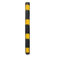 Černo-žlutá gumová ochrana rohů zdí a stěn FLOMA WP41 - 150 x 10 x 1 cm