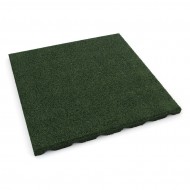 Zelená gumová dlažba (V25/R15) FLOMA SportFlo S800 - 50 x 50 x 2,5 cm