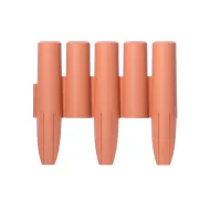 Hnědý plastový zahradní obrubník GC55 - 270 x 24 cm