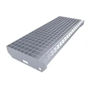 Kovový pozinkovaný protiskluzový schodišťový stupeň (30/3, 34/38) FLOMA SteelStep - 80 x 3