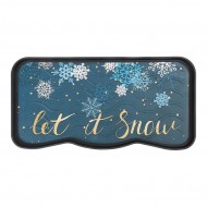 Plastov odkapva na boty FLOMA Let it Snow - 38 x 75 x 2,1 cm - zvtit obrzek