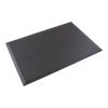 Černá gumová olejivzdorná protiskluzová protiúnavová rohož FLOMA Bubble - 65 x 95 x 1,5 cm