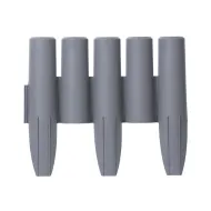 Šedý plastový zahradní obrubník GC55 - 270 x 24 cm