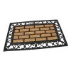 Kokosová čisticí venkovní vstupní rohož FLOMA Bricks - Deco - délka 45 cm, šířka 75 cm, vý
