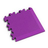 Fialový PVC vinylový rohový nájezd Fortelock Industry Industry Ultra - 14 x 14 x 1 cm