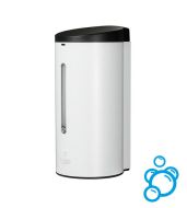 Bílý kovový bezdotykový dávkovač mýdla (pěna) Donner ROUND - objem 700 ml