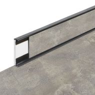 PVC vinylová soklová podlahová lišta Fortelock Business Forsen grey clay C022 graphite - 2