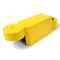 Žlutý plastový silniční obrubník RePVC - 58 x 16 x
