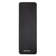 Černá podložka pro jógu HMS YM07 - 183 x 61 cm a tloušťka 1,2 cm