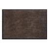 Hnědá vnitřní čistící pratelná vstupní rohož FLOMA Watergate - 40 x 60 x 0,7 cm