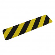 Černo-žlutá korundová protiskluzová páska (pás) FLOMA Super Hazard - 15 x 61 cm tloušťka 1