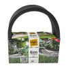 Černý plastový zahradní obrubník FLOMA - 6 m