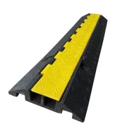 Černo-žlutý gumový kabelový most (2x32x32) FLOMA CPR81 - 100 x 25 x 5 cm