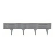 Šedý plastový zahradní obrubník GC85 - 390 x 18,6 cm