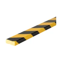 Černo-žlutá pěnová reflexní ochrana rohů zdí, stěn typ D - 100 x 5 x 2 cm
