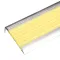Žlutá hliníková schodová hrana s protiskluzovým pá