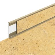 PVC vinylová soklová podlahová lišta Fortelock Business Tornes jupiter C009 beige - 200 x 