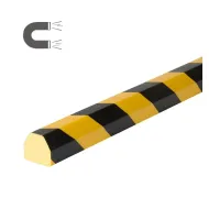Černo-žlutá pěnová magnetická ochrana rohů zdí, stěn typ CC - 100 x 4,1 x 3,6 cm