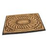 Kokosová čisticí venkovní vstupní rohož FLOMA Flower - Deco - délka 45 cm, šířka 75 cm, vý