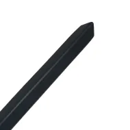 Černá ocelová ochrana rohů zdí, stěn bez otvorů pro šrouby, k nalepení CP10 - 150 cm x 4 x