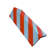 Červeno-bílá pěnová ochrana rohů zdí, stěn (roh) - 44 x 12,5 x 2 cm