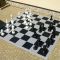 Černo-šedá plastová hra FLOMA Šachy - 425 x 425 cm