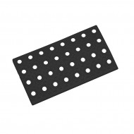 Černý polyethylenový nájezd AvaTile AT-STD - 25 x 13,7 x 1,6 cm - zvětšit obrázek