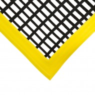 Černo-žlutá univerzální protiskluzová olejivzdorná průmyslová rohož (mřížka 22 x 10 mm) - 