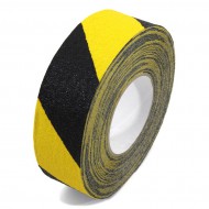 Černo-žlutá korundová protiskluzová páska pro nerovné povrchy FLOMA Conformable Hazard - 1