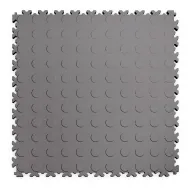 Šedá plastová (PVC) zátěžová dlažba Fortelock Industry ECO Premium (penízky) - 51 x 51 x 0