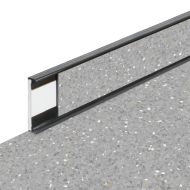 PVC vinylová soklová podlahová lišta Fortelock Business Sauda hidden treasure G002 graphit