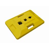 Žlutý plastový podstavec CZ 2 pod dopravní značky - 59,5 x 39,5 x 9 cm