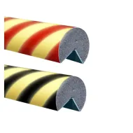 Černo-žlutá pěnová výstražná fotoluminiscenční ochrana rohů zdí, stěn typ AC - 4,5 x 100 c