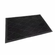 Černá textilní gumová vstupní rohož FLOMA - 60 x 90 x 0,8 cm - zvětšit obrázek