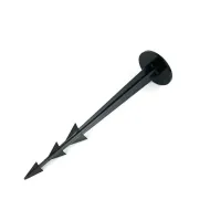 Černý plastový kotvící hřeb Pin - 15,5 cm