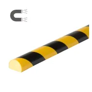 Černo-žlutá pěnová magnetická ochrana rohů zdí, stěn typ C - 100 x 4 x 3 cm