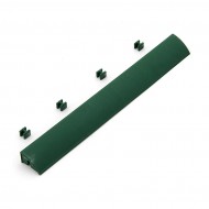 Zelený plastový nájezd pro terasovou dlažbu Linea Easy - 39 x 4,5 x 2,5 cm
