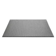 Šedá vinylová protiskluzová protiúnavová průmyslová rohož - 90 x 60 x 0,9 cm