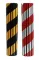 Černo-žlutá pěnová ochrana sloupů - 40 x 25 x 2 cm