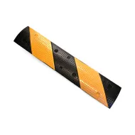 Černo-žlutý gumový zpomalovací práh FLOMA SB92 - 100 x 20 x 3 cm