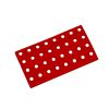 Červený plastový nájezd AT-HRD, AvaTile - 25 x 13,7 x 1,6 cm