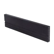 Černý gumový dopadový obrubník FLOMA BoF - 100 x 5 x 25 cm