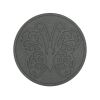 Šedý gumový zahradní nášlap FLOMA Butterfly - 45 x 45 x 1,9 cm