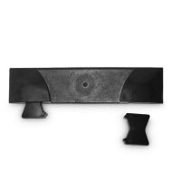 Černá plastová koncová rampa pro kabelové mosty DEFENDER MIDI - 12,5 cm